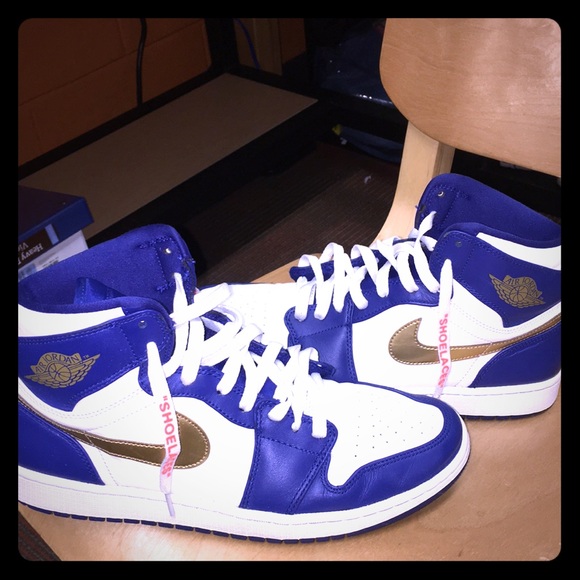 Air Jordan 1 High “Olympic Blue” Off white shoes - Picture 1 of 1